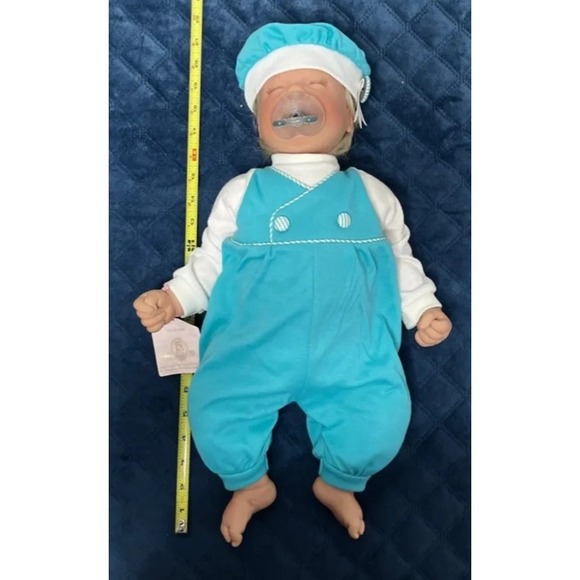 Lee Middleton First Born Romper Series Boy Baby Doll 1996 - Picture 2 of 5